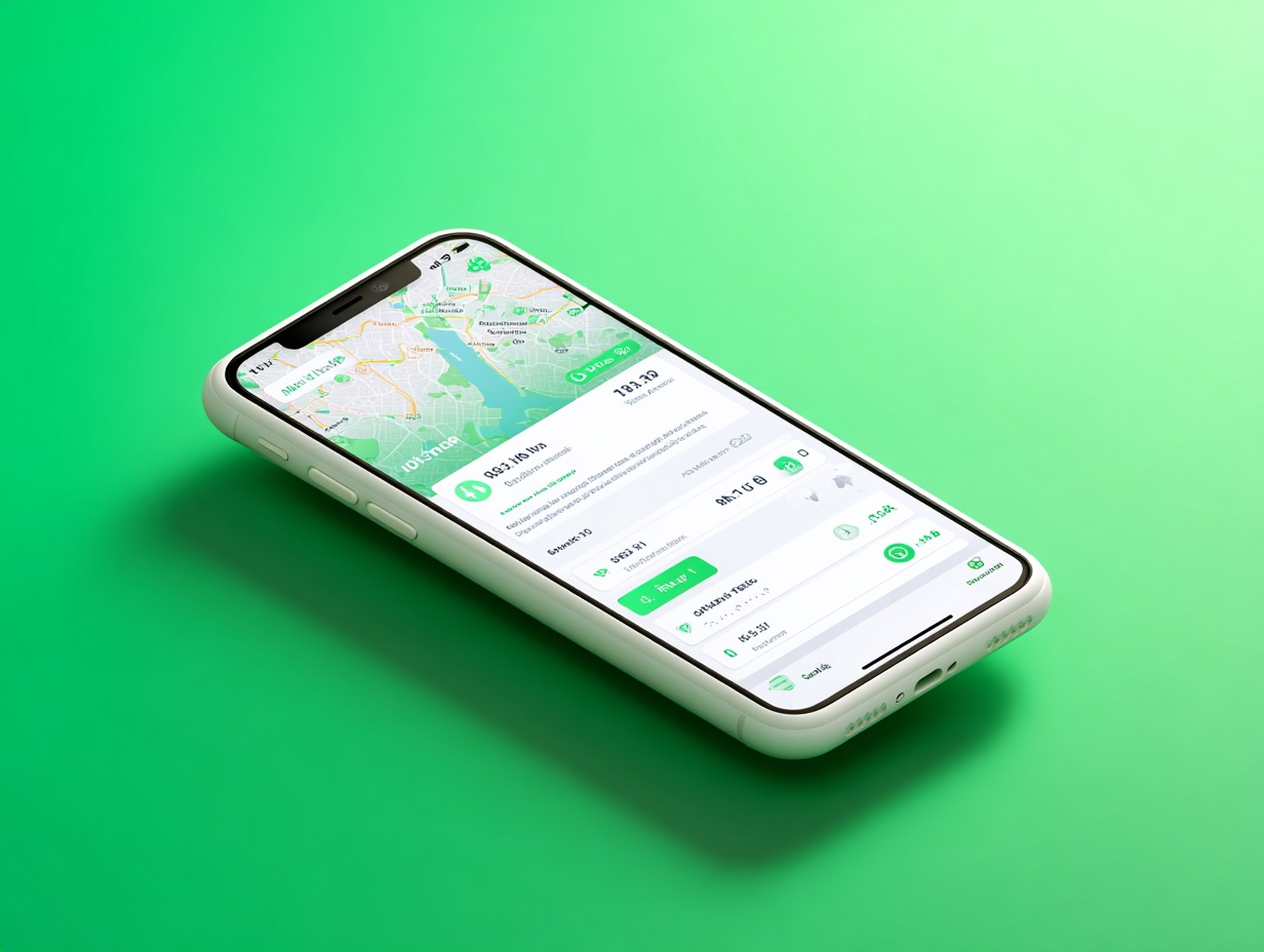 HAMBAA ride‑sharing app mockup